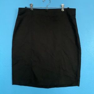 Van Heusen Stretch Extensible Black Pencil Skirt Size 12